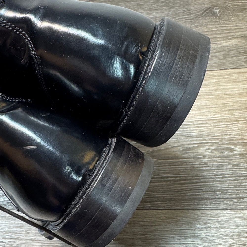 Giotto Firenze Men's Black Leather Boots size 41 (s270) - Picture 5 of 9